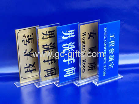2013 hot sale acrylic thick sign blocks 