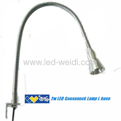 Silver 2W Flexible LED Wall Mounted Lamp with Twist-switch