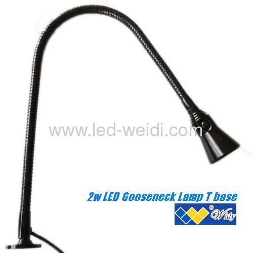 FLEXIBLE-NECK LED LIGHT BRUSHED METAL 1*3W WITH EU PLUG