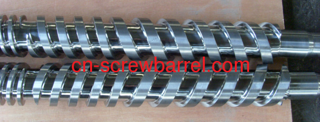 Co-rotating Parallel Double Extruder Screw Cylinder 