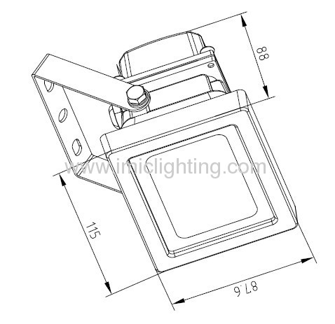 Tempered glass 10W COB LED Floodlight