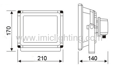 20W COB LED Floodlight IP65 with Die-casting Aluminium body