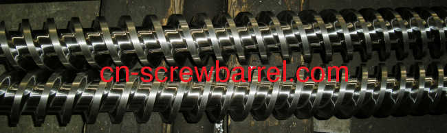 Bimetallic parallel twin screw barrel shaft cylinder for extruder machine BAUSANO CINCINNATI BATTENFELD AMUT