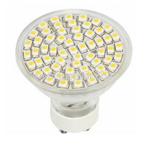 GU10 Dimmable LED Lamp Replacing 30W Halogen Lamp with 60pcs 3528SMD Epistar