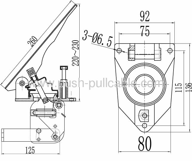 Foot Pedal for Controling Loader Throttle