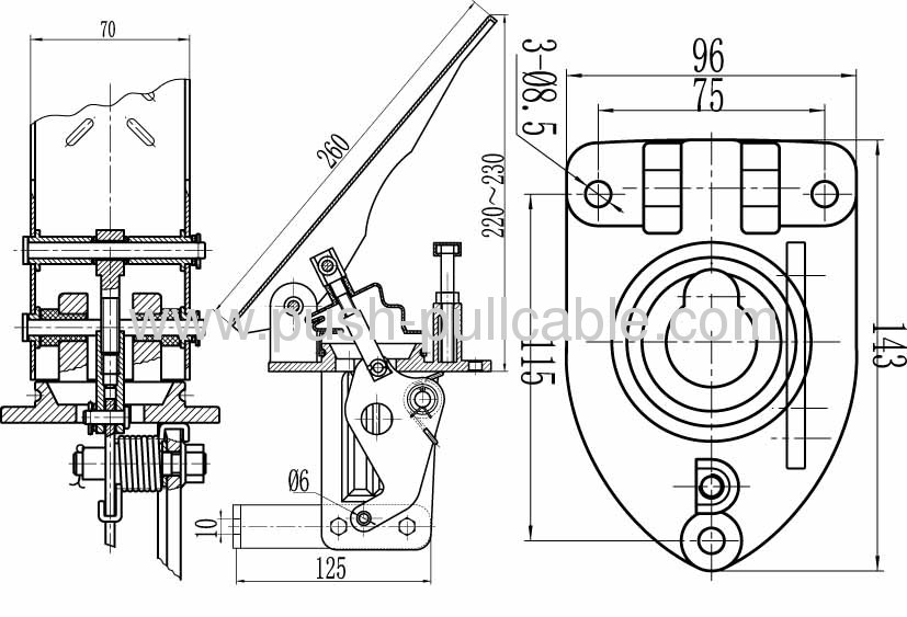 Foot Pedal used for Loader Throttle Control