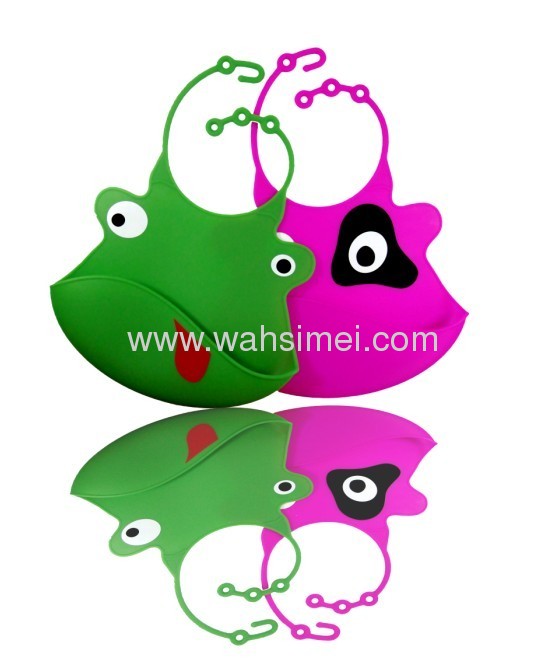 Food grade silicone aninaml shape baby bibs