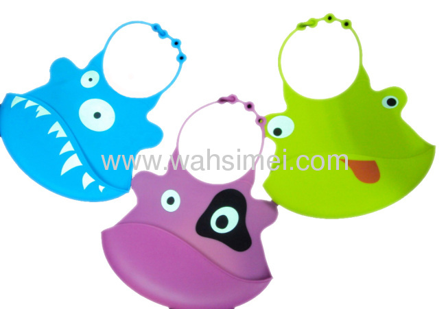 Food Grade Various Animal Design Silicone Baby Bibs