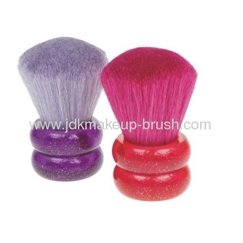 KABUKI BRUSH made with natural hair SOFT pink or purple