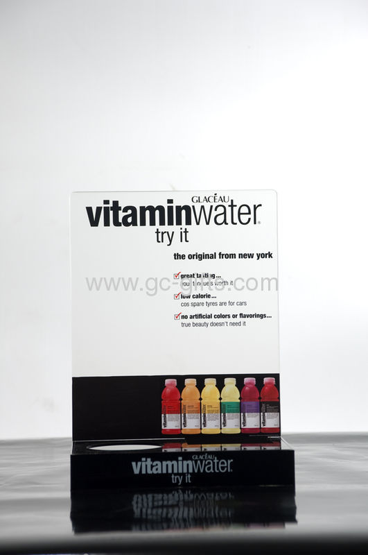 Floor clear acrylic drink display stands