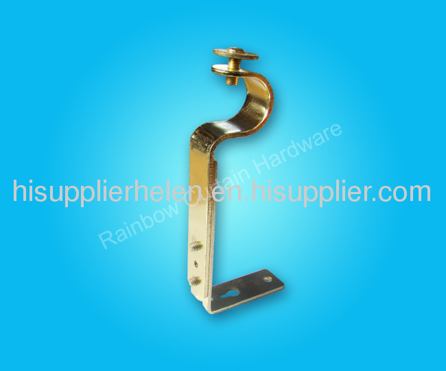 plated curtain rod bracket