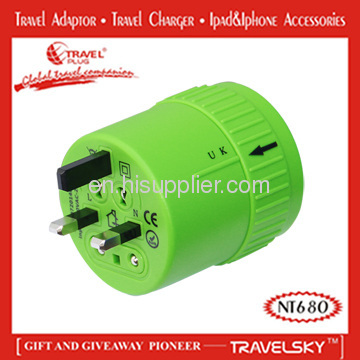 The Most Desired Universal Travel Plug Adapter in the World with Engraved Design(MPC-N3)