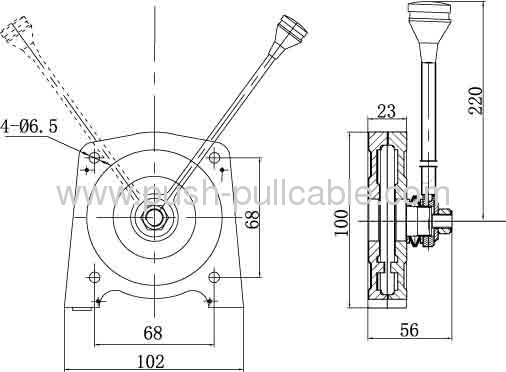 Handle for Fire Truck Throttle Control