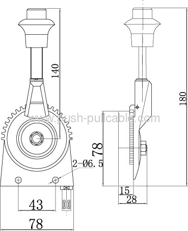 Handle Controller for Fire Truck Throttle