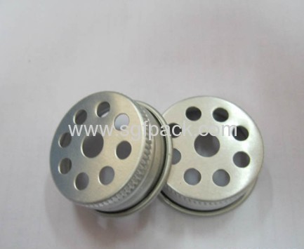 28/410 Aluminum cap cosmetic package aluminum lid gold color aluminum container