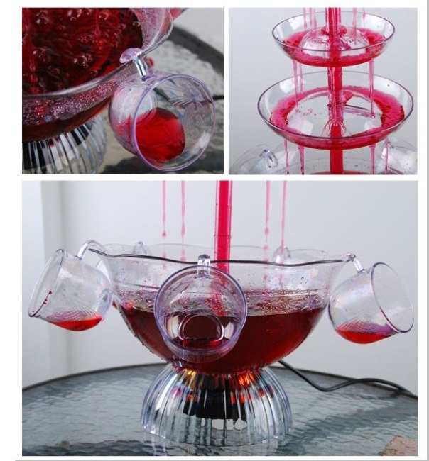  3 tiers Party cocktail wine fountain 