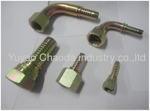 45°JIC FEMALE 74° CONE SEAT SAE J514 SWAGED HOSE FITTING