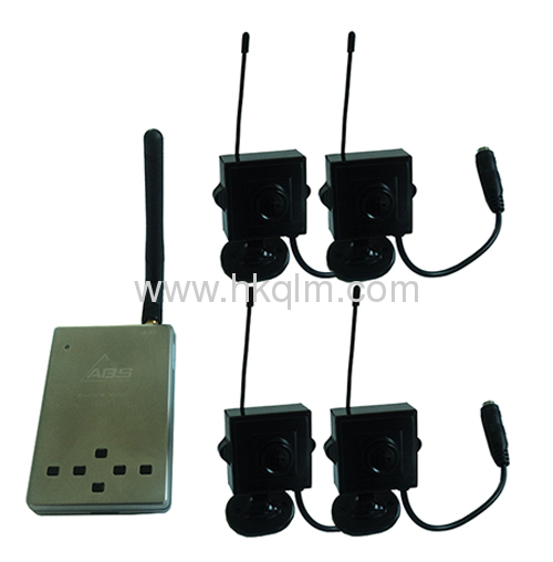 2.4GHz 4 pcs wireless digital cameras with 1pc receiver