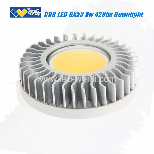 6W COB LED GX53 LAMPS CEILING LAMPS 400LM 2800K WARM WHITE