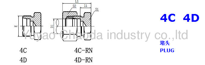 4C/4D Metric Thread Bite Type Plug