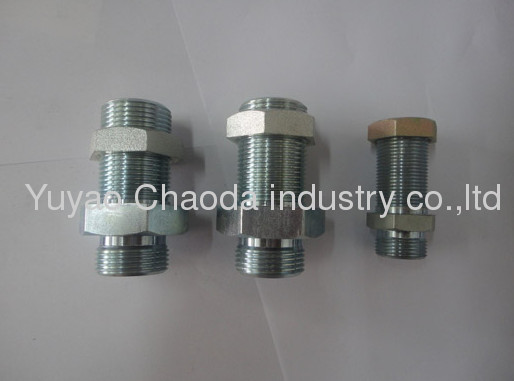  Metric Thread Bite Type of Straight Bulkhead Fittings