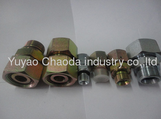 METRIC THREAD BITE TYPE TUBE FITTINGS OF 90°ELBOWBULKHEAD FITTINGS