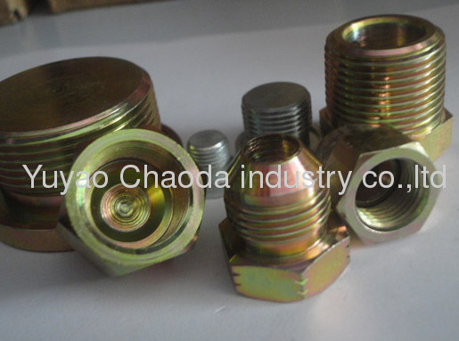 90°ELBOW NPT MALE OF METRIC THREAD BITE TYPE TUBE FITTINGS