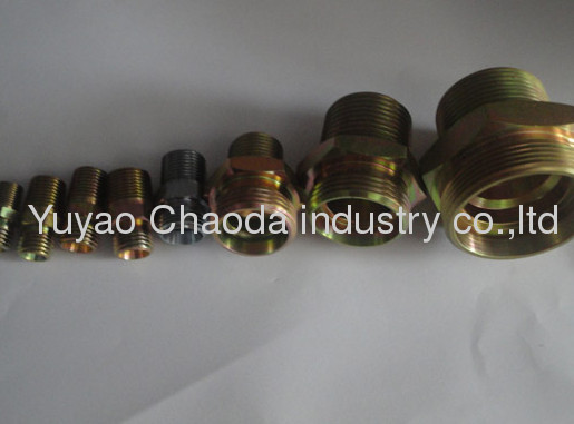 90°ELBOW BSPT MALE OF METRIC THREAD BITE TYPE TUBE FITTINGS