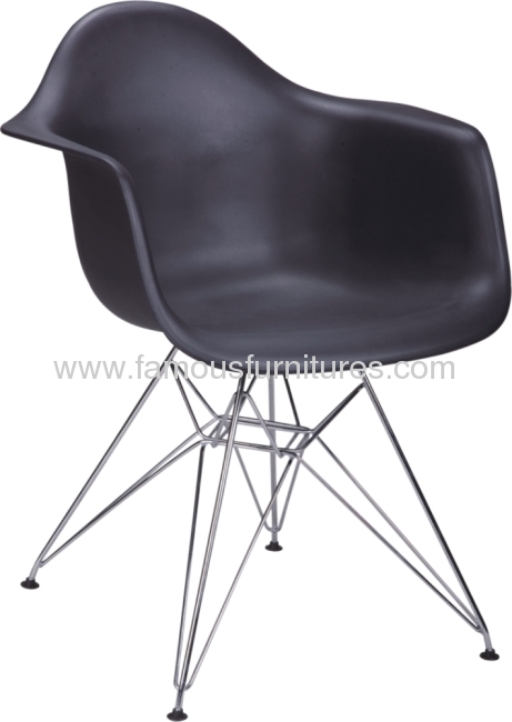 PP seat Steel Base Eames DAR Chair Eames armchair-4 leg base