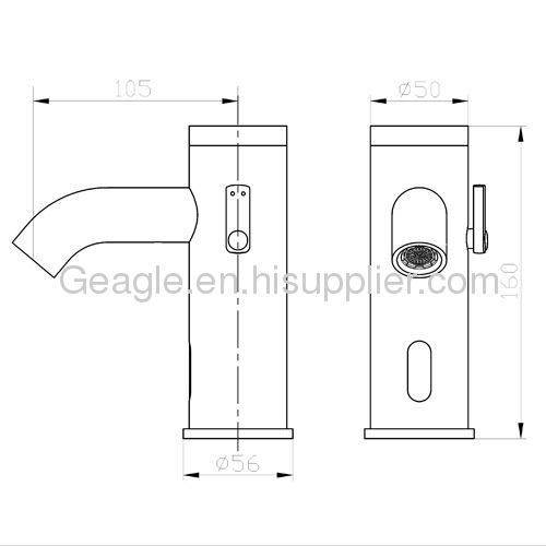Integrated Automatic Sensor Basin Faucet 8904D