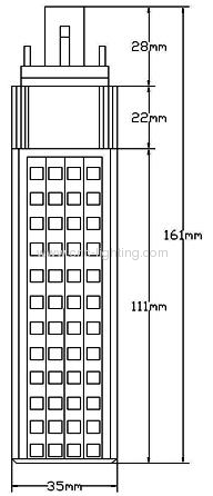 SMD3014 PLC G24 LED Downlight Lamp