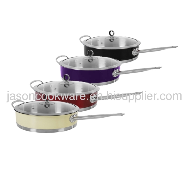 Durable iron deep fry pan