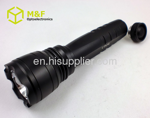 Waterproof powerful emergency R2 cree led power style flashlight