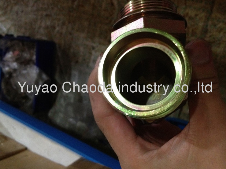 UN/UNF THREAD ADJUSTABLE STUD END WITH O-RING SEALING RUN TEE