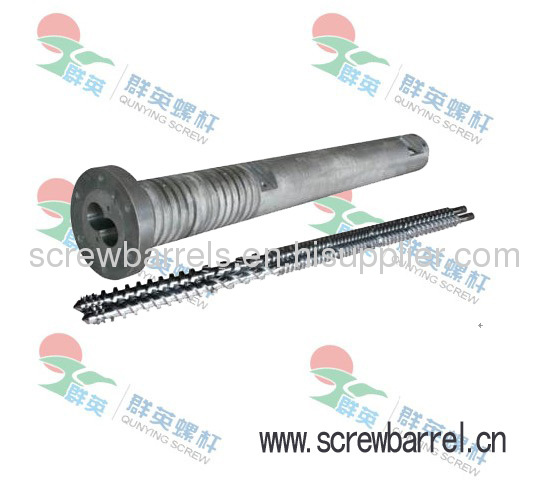 parallel twin screw barrel for double screw extruder machines