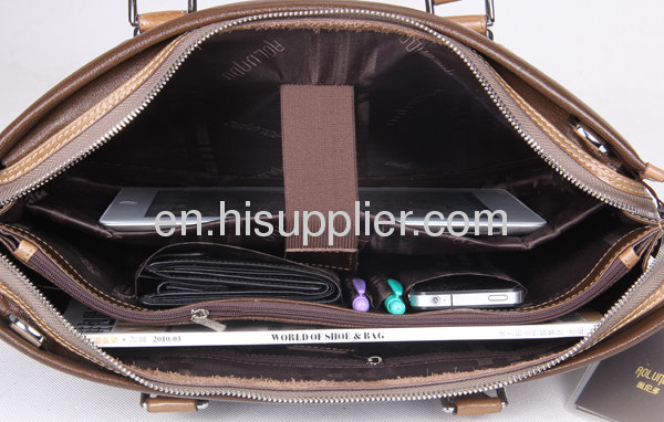 Wholesale designer genuine leather handbag for men