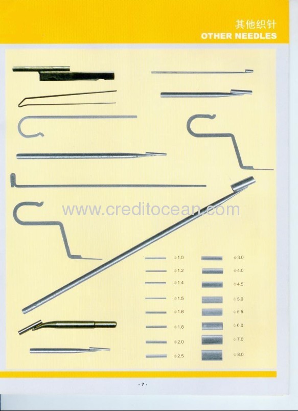 TEXTILE MACHINE PARTS OTHER NEEDLES