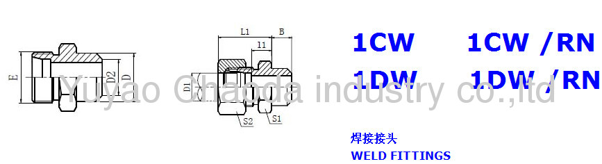  WELD FITTINGS OF METRIC THREAD BITE TYPE TUBE FITTINGS