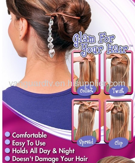 TWIST N CLIP HAIR STYLING TOOL / BEAUTIFUL TOOL AS SOON ON TV