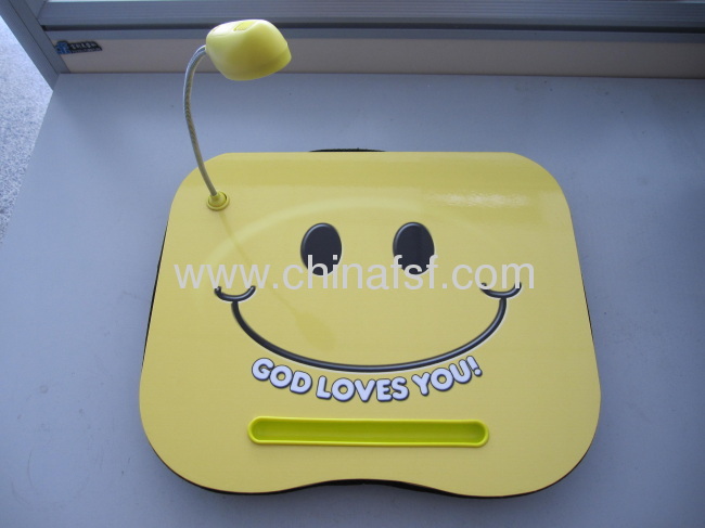 LAPTOP CUSHION WITH SMILE FACE/LAPTOP DESK WITH LED