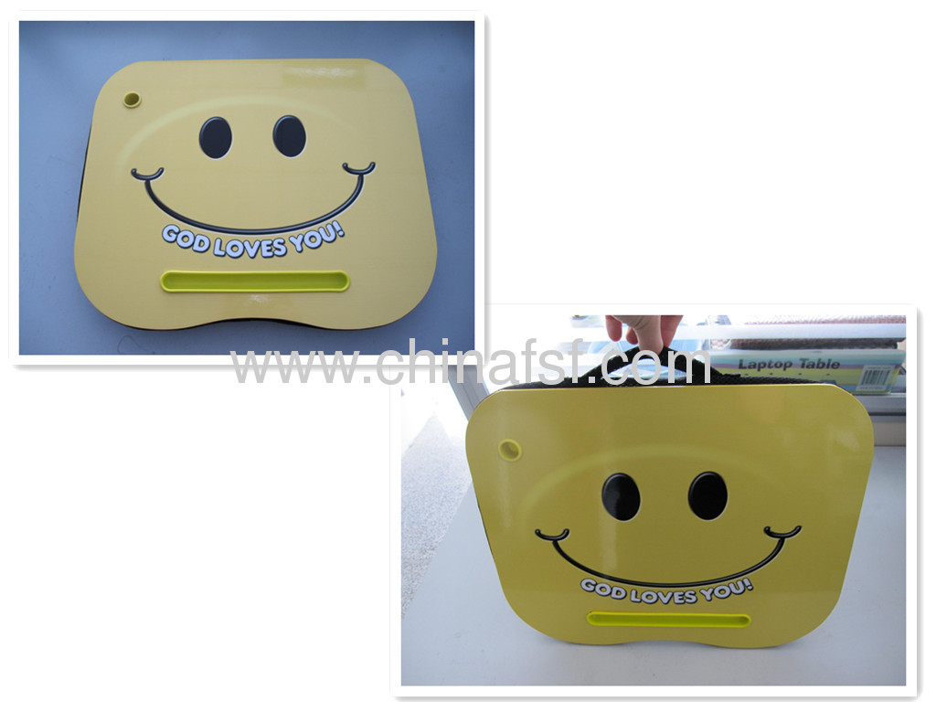 LAPTOP CUSHION WITH SMILE FACE/LAPTOP DESK WITH LED