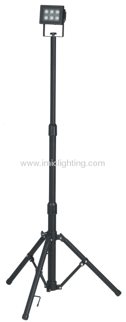 Single 6W(6x1W) LED Floodlight with portable tripod