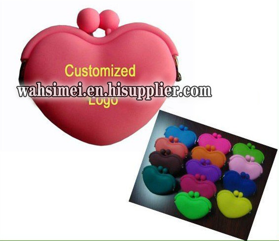 NEW lovely multifunction silicone soft coin bag