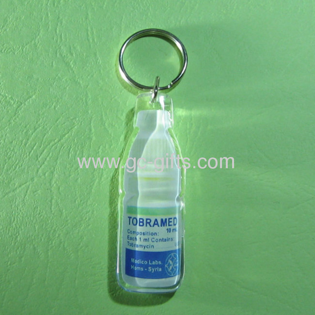 Cheap promotional acrylic key ring