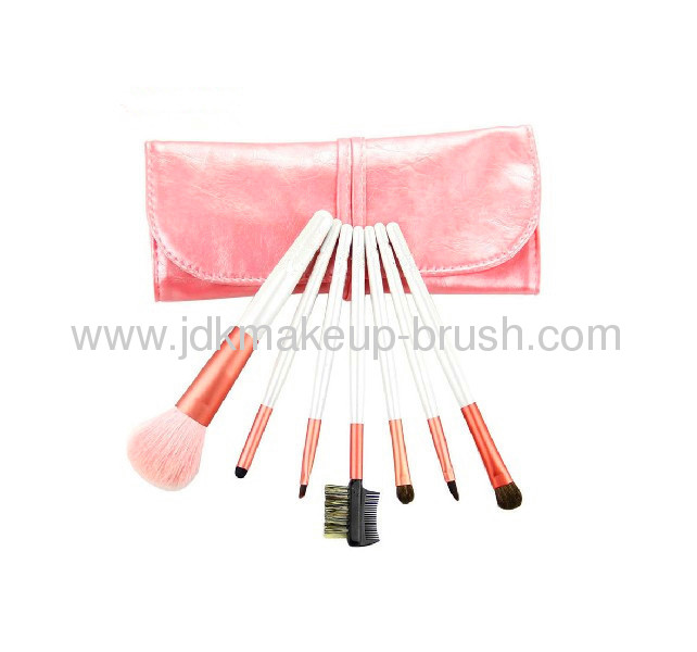 7pcs Pink Travelling cosmetic kits brush 
