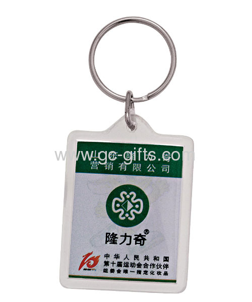 Cheap promotional acrylic key ring