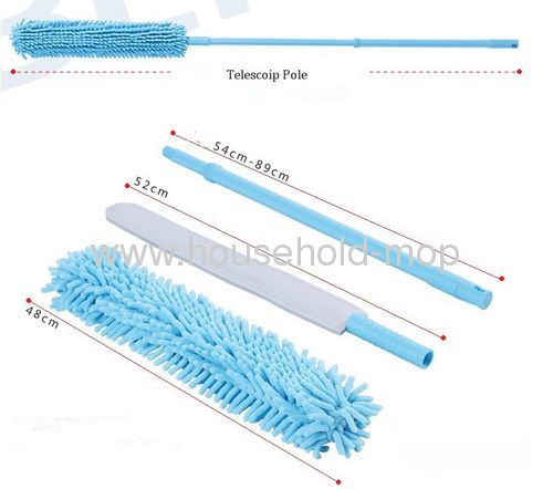 Microfiber chenille Duster Kit Extendable to 48with Bendable Head