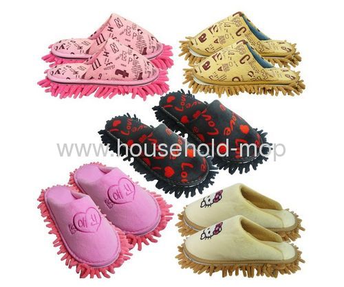 Super Soft Floor Cleaning Chenille Microfiber bedroom slippers