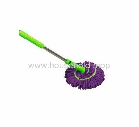 Commercial Self-Wringing Ratchet Microfiber Twist Mop Blended Yarn Head 54 Handle