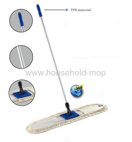 360 rotating Aluminum magic flat industrial cotton mop